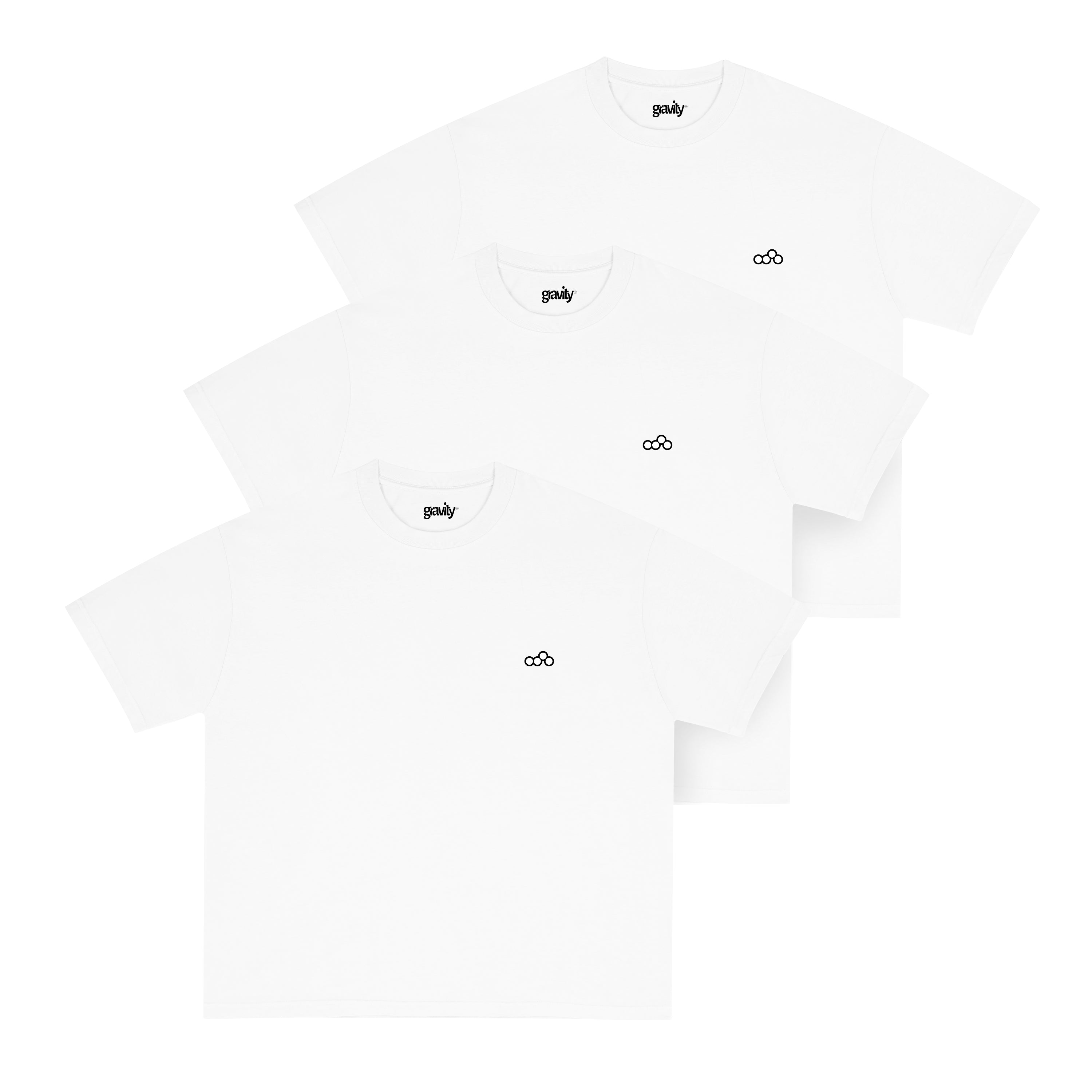 3 Pack “GRAVITY BASICS” 240 GSM