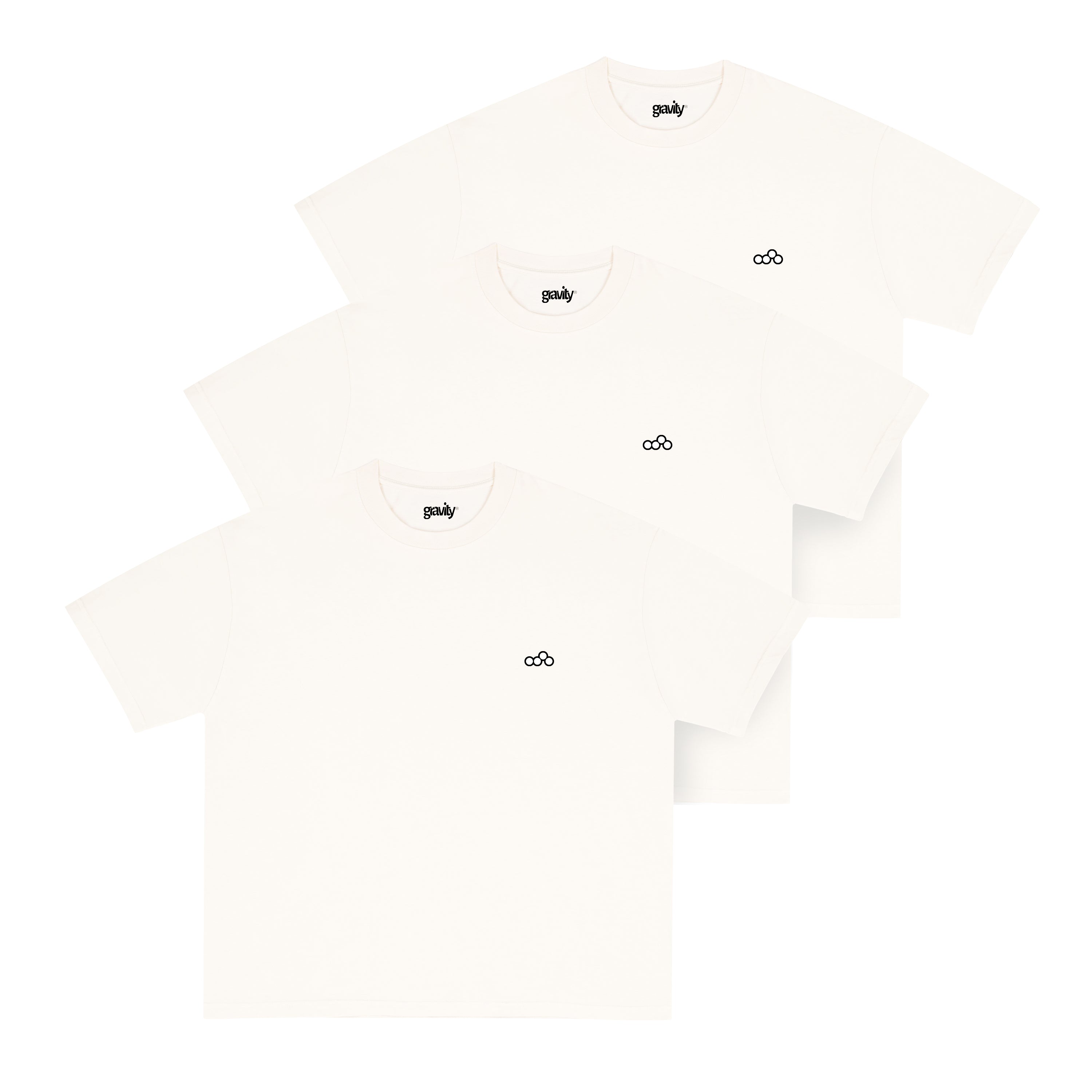 3 Pack “GRAVITY BASICS” 240 GSM