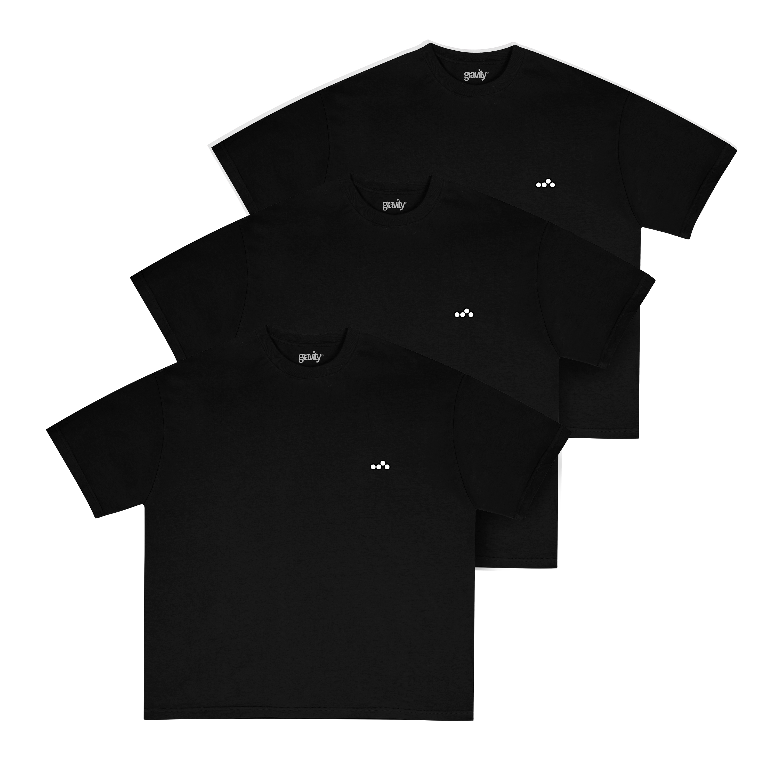 3 Pack “GRAVITY BASICS” 240 GSM
