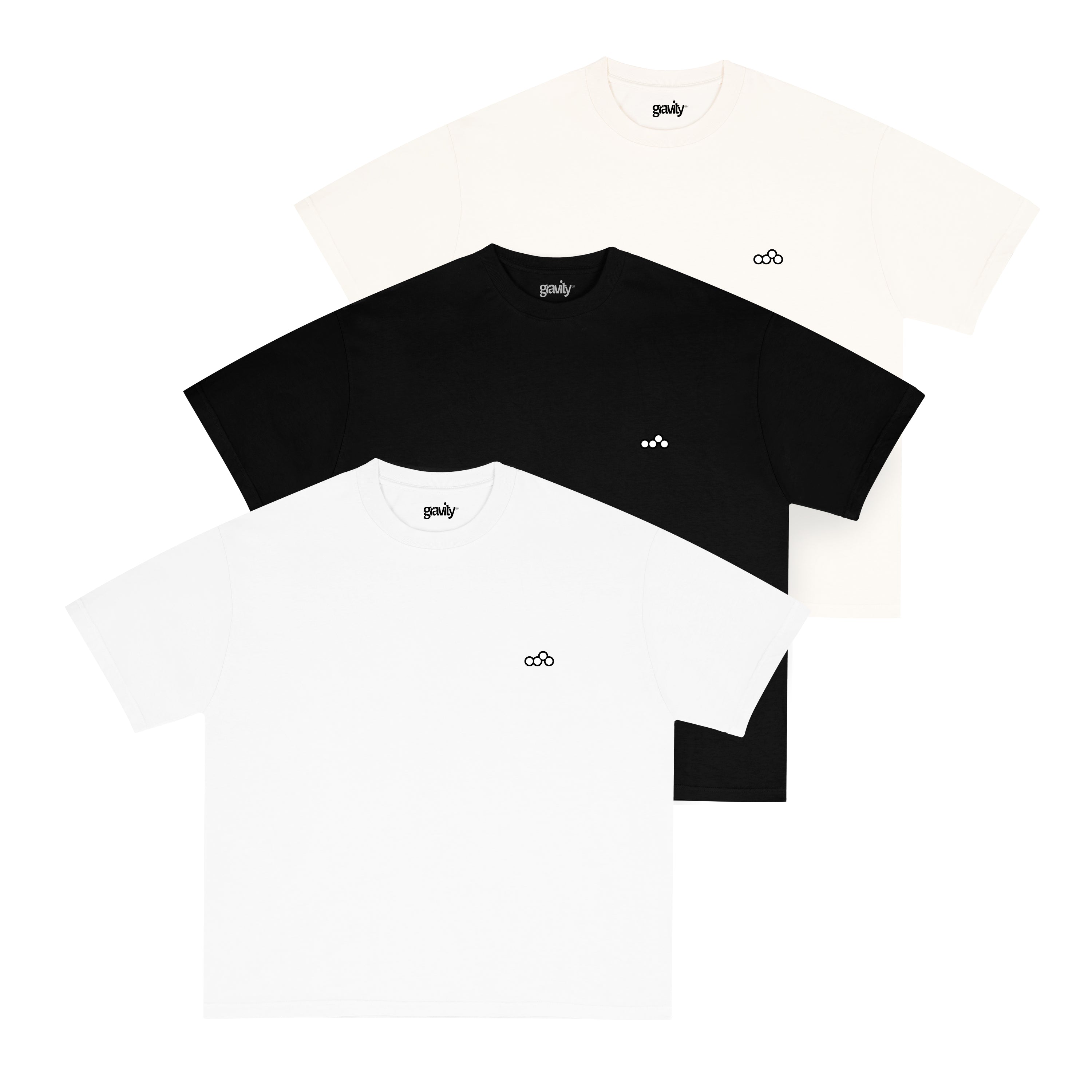 3 Pack “GRAVITY BASICS” 240 GSM